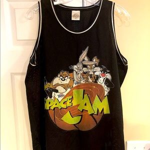 Vintage 90s Space Jam Mesh Jersey Tank Top